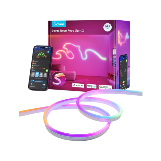 Govee 5M Neon Preinstalled Strip Light White